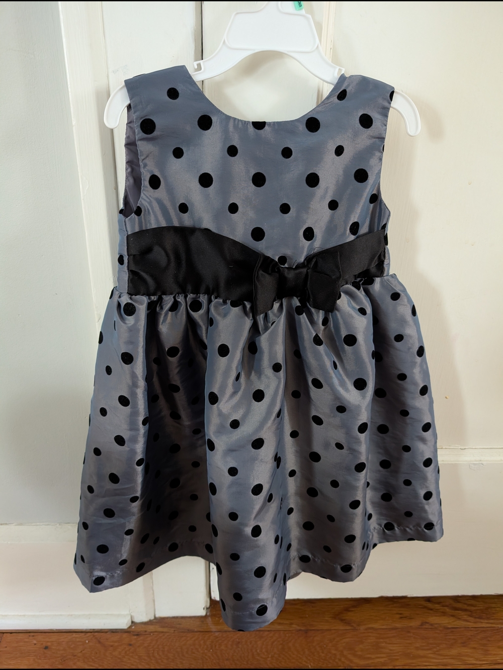 Penelope Mack Gray Polka Dot Dress